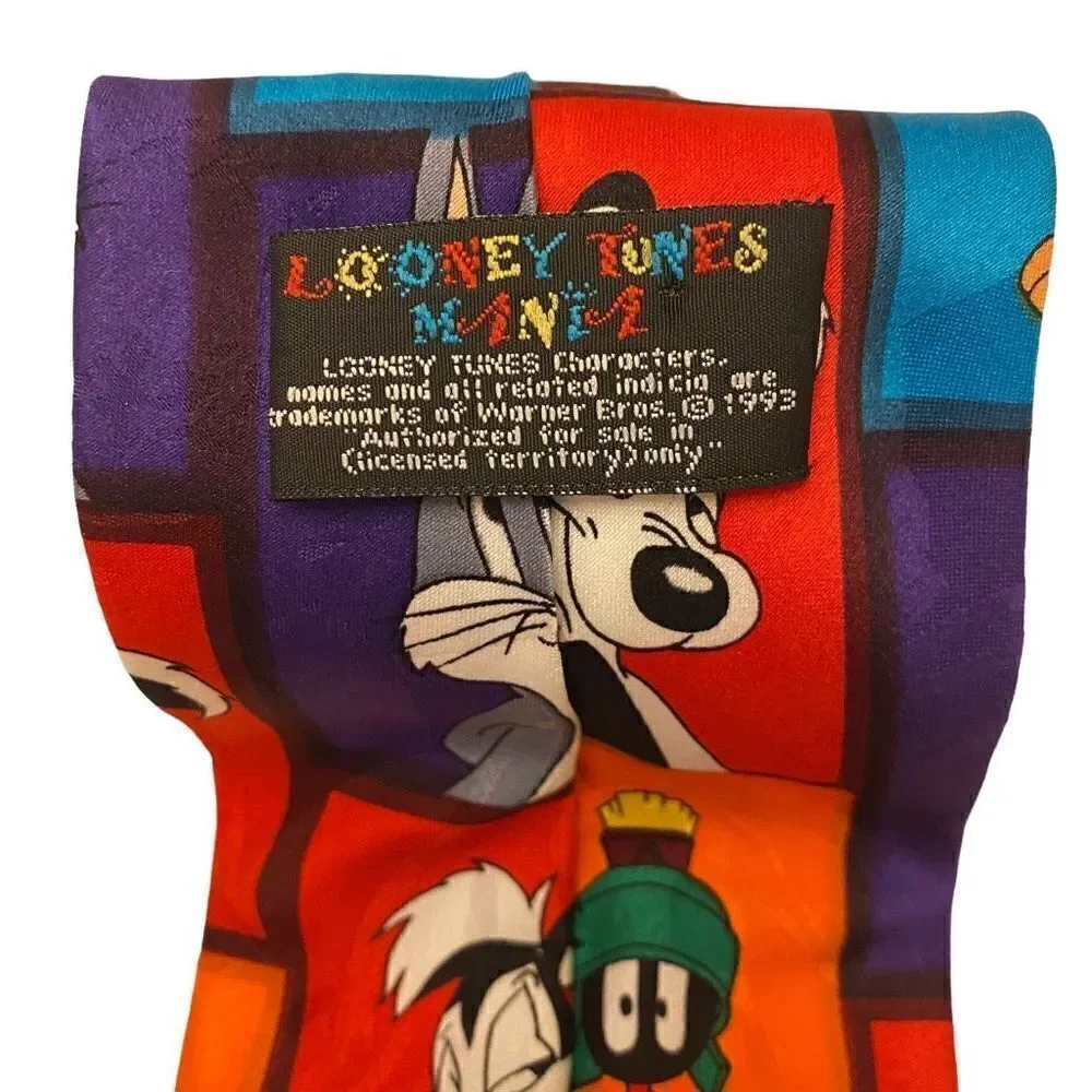 Looney Tunes Character Neck Tie | Bugs Bunny Daffy‎ Duck Marvin Martian
